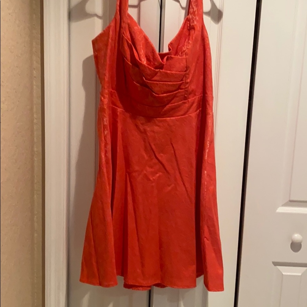 Peach dress